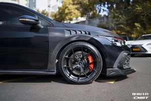 Matériau en carbone sec Runde pour Volkswagen <span class=keywords><strong>Golf</strong></span> 8 <span class=keywords><strong>GTI</strong></span> mise à niveau CMST Style Kit de carrosserie capot avant lèvre arrière diffuseur jupes latérales becquet - Product Image 2