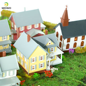 1/150 규모 주택 키트 모델 N 스케일 모델 건축 자재 모델 열차 철도 배치 - Product Image 2