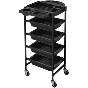 Beauty Salon Rolling Utility Cart Portable Cosmetic and Spa <b>Trolley</b> for Hairstylist and Tattoo Equipment Professional Stylist - Product Image 3