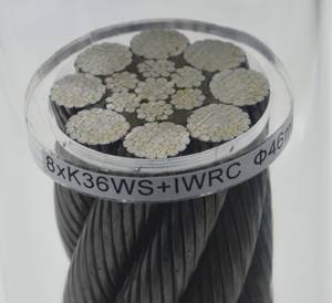 8X36 8xk36ws 8xk26ws Iwrc Gecomprimeerde Staalkabel Niet-Gegalvaniseerd En Gegalvaniseerd Staaldraad Voor Het Hijsen Van Derricking - Product Image 3