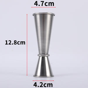 <span class=keywords><strong>Verre</strong></span> à vin à double tête en métal barman doseur épaissi en acier inoxydable vin spécial once <span class=keywords><strong>verre</strong></span> barman outil - Product Image 5