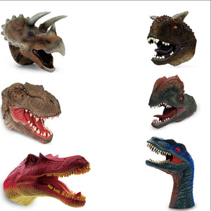 Juguetes de Marionetas de Mano de Animales Realistas de Plástico Suave, Dinosaurio, <span class=keywords><strong>Tigre</strong></span>, Oso, con Boca Abierta, Multicolores, Regalo para Fiestas Infantiles Beejay, Venta al Por Mayor - Product Image 2