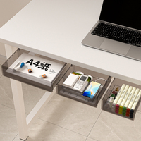 Compatible con OEM y Personalizable: Caja de Almacenamiento Oculta Debajo del Escritorio, Envío en 7 Días, 3 Tamaños Disponibles, Organizador de Escritorio
