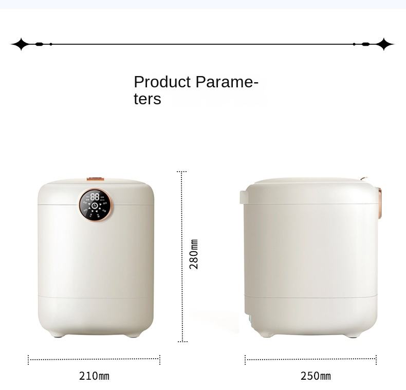 2kg Wholesale Hot Selling Electric Portable Mini Washing Machine Baby  Clothes Underwear Washing Machine and Dryer