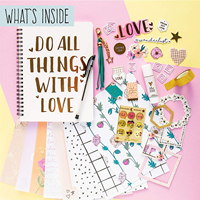Ensemble de papeterie pour filles, carnet de notes, agenda, carnet de notes et stylo, cadeau