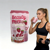 Poudre de Collagène Premium à la Fraise, Boisson au Collagène pour Éclaircir la Peau, Nouveauté en Stock, Meilleure Vente, Prête à l'Exportation