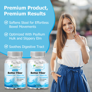High Quality Premium Better Fiber Capsules Fiber <b>Supplement</b> with Herbal Extracts Promote Digestive System for Adults - Product Image 4