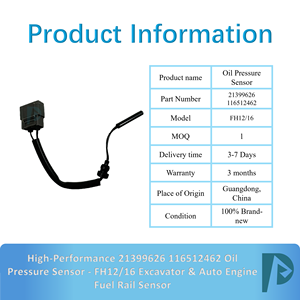 Sensore di pressione olio 116512462 21399626 ad alte prestazioni-escavatore FH12/16 e sensore di guida del carburante per Auto - Product Image 3