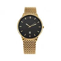 Montre de luxe pour homme de haute qualité avec logo personnalisé, bracelet minimaliste en acier inoxydable, montre à quartz, montre à marque privée