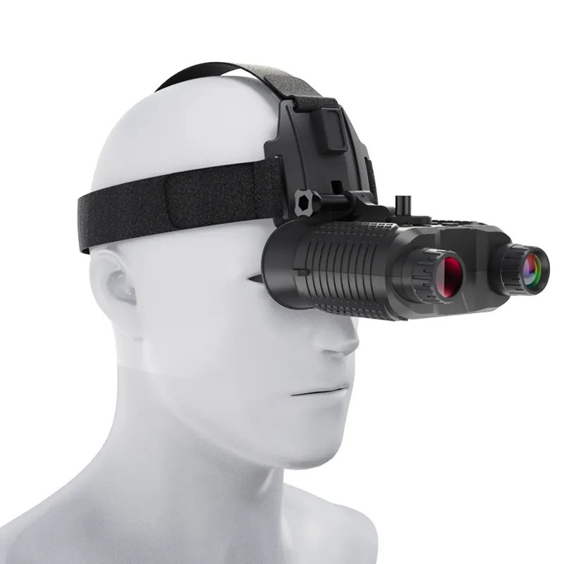 7 levels IR 400 meters infrared night vision device 8X digital zoom 3000mAh IP54 waterproof head mounted night vision goggles