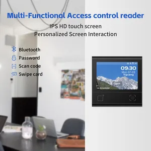 Vguang DW200 Qr kod okuyucu Nfc kapı Ic barkod Bluetooth erişim kontrol okuyucu turnike veya asansör için dokunmatik ekran ile