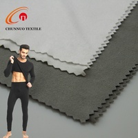 Textile shunnuo 100D20D teint uni, 1 côté 2 faces, avec brosse DTY à sensation douce et très extensible, pour sous-vêtements et vêtement