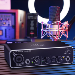 <span class=keywords><strong>Tarjeta</strong></span> de <span class=keywords><strong>Sonido</strong></span> USB Externa UMC22 para Grabación en Vivo, para Teléfono Móvil y Computadora - Product Image 2