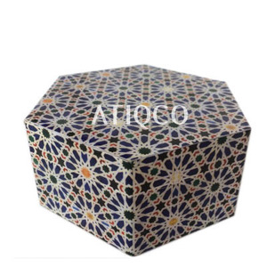 Caja de almacenamiento de joyería de madera MDF hecha a mano de lujo colorida caja de embalaje de decoración de regalo de San Valentín para niñas de ensueño - Product Image 6