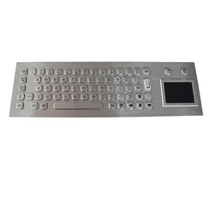 带触摸板的工业金属长行程键盘