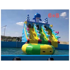 Glissière gonflable de piscine de parc d'équipement de jeu d'eau de terre géante marine étonnante pour des adultes d'enfants - Product Image 6