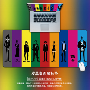 Sanxing <b>Anime</b> Leather <b>Mouse</b> <b>Pad</b> 800x400mm Rectangular Office Desk <b>Pad</b> Customizable Design - Product Image 1