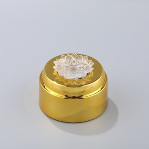 Chiết Giang Bán Chạy Nhất Cube Pha Lê Bóng Đèn Chủ Đầy Màu Sắc Nhựa Lotus Xoay Cơ Sở Pha Lê Bóng Trang Trí Chiếu Sáng - Product Image 4