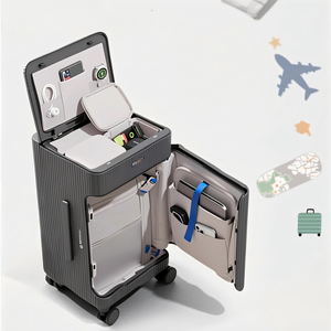 <span class=keywords><strong>Valise</strong></span> de Cabine Étudiant Vente Chaude en Gros avec Poches Avant/Supérieure et Port USB, Édition Artistique Légère et Universelle - Product Image 2