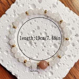 Natural Stone <b>Bracelet</b> Colorful Glass Beaded Eternal <b>Love</b> Gold Supplier Alibaba for Wholesalers Wholesale Discount - Product Image 3