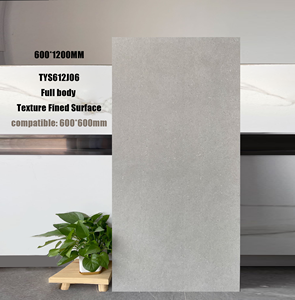 Nhà máy chống trượt 600x1200mm mộc mạc sứ gạch đầy đủ cơ thể màu xám trong nhà/ngoài trời xi măng hiện đại đầy đủ cơ thể màu Xám xi măng - Product Image 2