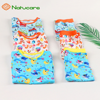 Nouvelle Collection – Ensemble Pyjama Bébé en Viscose de Bambou Doux, Taille et Imprimé Aléatoires, avec Fermeture Éclair – Vente en Gros