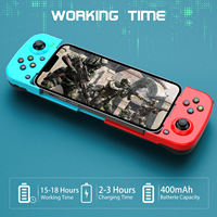 Joystick Inalámbrico para Teléfono, Gatillo Telescópico Extensible, Gamepad Móvil para Android e iOS, para Jugadores de PUBG