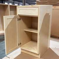 Meuble bas de cuisine RTA B15, prêt à assembler, 15 pouces, style Shaker, en contreplaqué de bouleau, pour cuisine moderne ou salle de bain