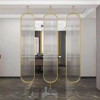 Paravents décoratifs en acier inoxydable personnalisés modernes, pour l'intérieur et l'extérieur, paravents de séparation de pièce