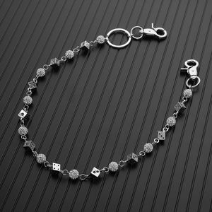 गर्म बिक्री स्टेनलेस स्टील डाइस बीड जींस चेन 10 मिमी क्रिस्टल गैंडों की चेन - Product Image 4