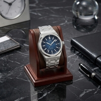 Montre de plongée mécanique automatique pour homme en acier inoxydable avec cristal saphir, aiguilles lumineuses, mouvement automatique, résistance à l'eau 300m, vente en gros OEM