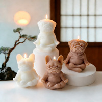 Bougie parfumée artisanale en forme de chiot, design animalier créatif pour la décoration intérieure et souvenir transfrontalier exclusif