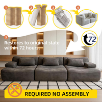 Modernes Modulares Stoff-Sofa-Set mit Memory-Schaum für Wohnzimmer, Hotel & Villa