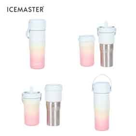 IceMaster 650ml <b>Custom</b> Logo Large Capacity Dual Tumbler Base Leakproof Portable Stainless Steel <b>Water</b> <b>Bottle</b> - Product Image 2