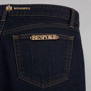 HONMEO Étiquette Métallique Personnalisée OEM en Alliage de Zinc, Étiquette Métallique Gaufrée pour Jeans, Étiquette de Vêtement en <span class=keywords><strong>Denim</strong></span>, Fabricant Grossiste - Product Image 2