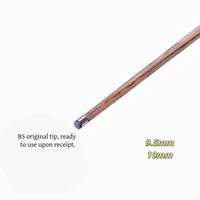 B.S. Queue de billard artisanale de 57 pouces, professionnelle, en bois de frêne, pointe de 9,5 mm, poignée en ébène pour le snooker