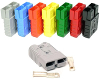 Conector Eléctrico de Corriente Continua de 50A 120A 175A 350A 600V, Gris Rojo SB50, 50 Amperios, para Cargador DC-DC e Inversor Solar