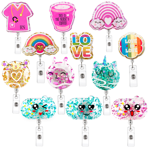 Infirmière <span class=keywords><strong>Badge</strong></span> Bobine Nouveau Style Belle Cristal <span class=keywords><strong>Strass</strong></span> <span class=keywords><strong>Badge</strong></span> Bobine pour Cadeau De Noël <span class=keywords><strong>Porte</strong></span>-<span class=keywords><strong>Badge</strong></span> - Product Image 3
