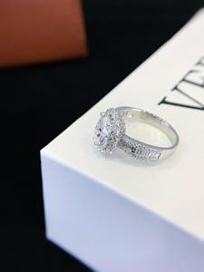 แหวนเพชรทรงกลมหรูหรา ฝังเพชรแล็บโกรว์ ตัวเรือนทองคำแท้ 14K 18K แบบแยกส่วน ประดับเพชรแบบพาเว่ สำหรับงานหมั้น สีขาว สีเหลือง สีโรสโกลด์ - Product Image 1