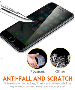 <span class=keywords><strong>Coque</strong></span> <span class=keywords><strong>Anti</strong></span>-<span class=keywords><strong>espion</strong></span> pour téléphone portable, Film de protection d'écran en verre trempé, pour confidentialité, 9H, 2.5D, compatible avec <span class=keywords><strong>iPhone</strong></span> 7 8 6 11 12 - Product Image 4