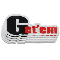 Pas de minimum de lettres personnalisées patchs fer sur patch patch de broderie personnalisé