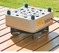 Réchaud de camping extérieur portable 5000W, à gaz butane, manuel, coupe-vent, chauffage infrarouge, équipement de cuisson pour pique-nique
