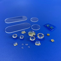 Lentille biconvexe de filtre de passage UV de plaque de quartz optique OEM pour lentilles UV de LED