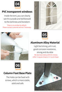 Новая розовая палатка-пагода с эластичной тканью - Product Image 5