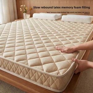 <span class=keywords><strong>Espuma</strong></span> viscoelástica y látex para uso doméstico en dormitorios, cojín suave para dormitorios de estudiantes, funda de colchón híbrida - Product Image 5