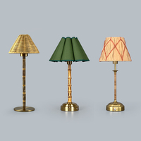 Lampe de table LED sans fil rechargeable en rotin moderne la plus vendue, éclairage intérieur, abat-jour en bambou, commande tactile, sur batterie