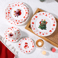 Service de table de Noël, nouveau style de Noël, vaisselle et assiettes en céramique pour la maison et la restauration
