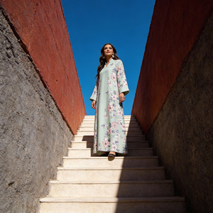 Elegante Abaya de Fiesta de Poliéster con Estampado Personalizado para Mujeres Musulmanas, para Eventos Nocturnos, Venta al por Mayor, OEM - Product Image 1