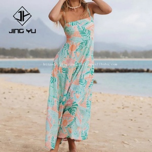 Vestidos Casuales Personalizados con Estampado Aloha, Vestido Hawaiano para Mujer, Dos Piezas, Top Bandeau, Falda Midi, Tela de Rayón, Lino y Malla - Product Image 6