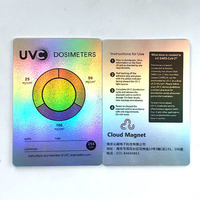 Hochwertige UV-UVC-Schutz-Testkarte, wasserdichte, lichtempfindliche Farbwechselkarten zum Testen von Sonnenschirmen und Brillen